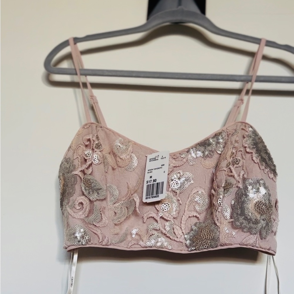 Forever 21 sequin crop top